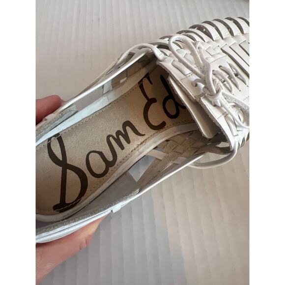 Sam Edelman Rishel woven leather flats White Size 7M - Picture 10 of 12